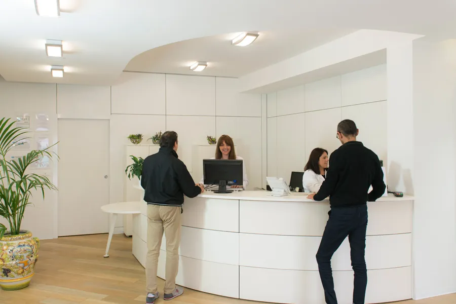 Reception del centro Fisioter